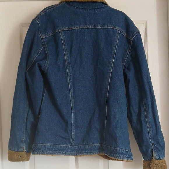 Alba Blue Denim Jacket with Warm Brown Lining - Picture 6 of 14